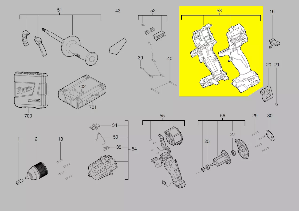 coquille réf. 4931465994 Milwaukee